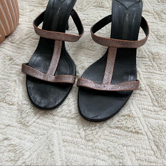 Marc Jacobs Y2K Heeled Glitter Strappy Sandals - Picture 3 of 8
